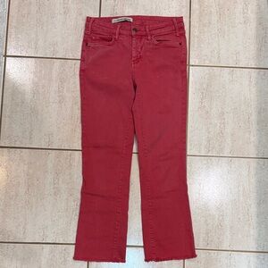Pilcro and the Letterpress Red Ankle Jeans